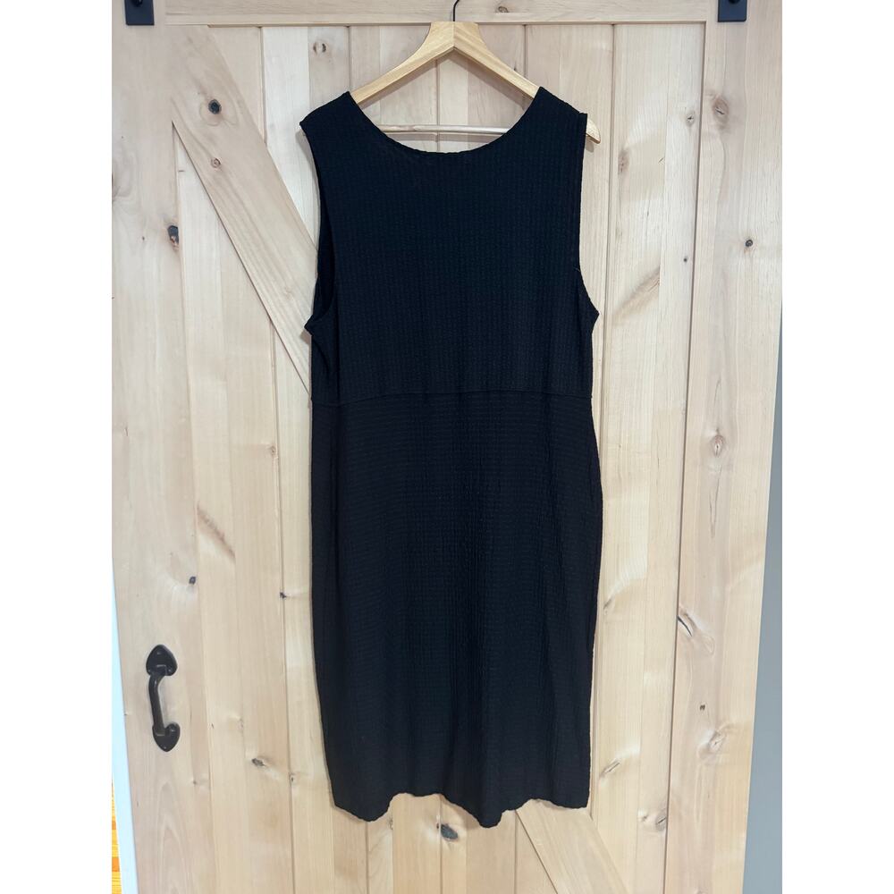 Habitat | Sleeveless Black Waffle Jersey Tank Dress | Size XL - Picture 6 of 11